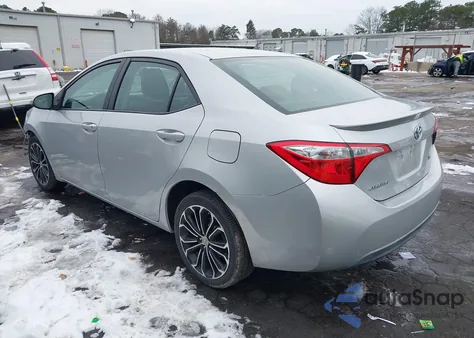 2016 Toyota Corolla S Plus из США, поврежденный, VIN 2T1BURHE6GC596748